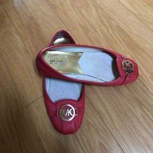 Michael Kors Salmon leather flats